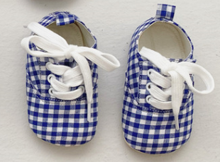 Baby Plaid Shoes.