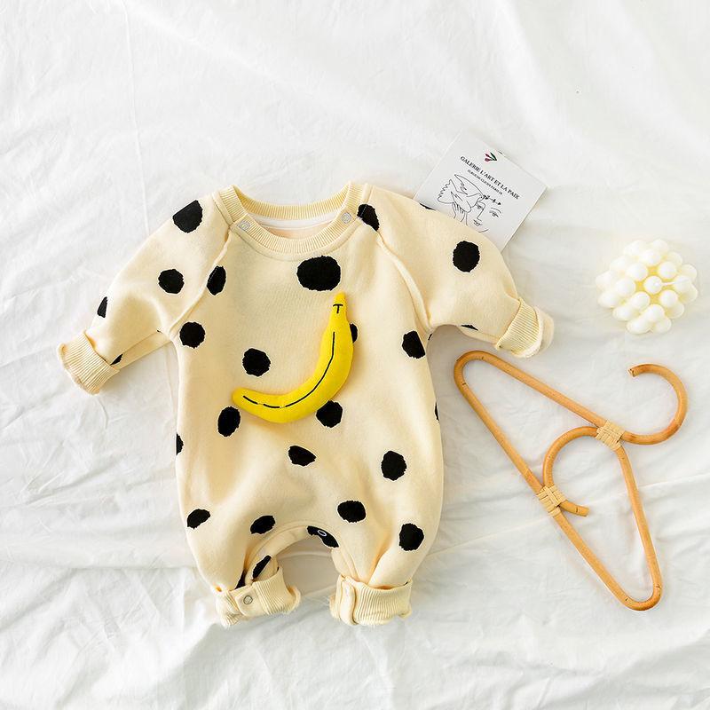 Newborn Baby Banana Jumpsuit.