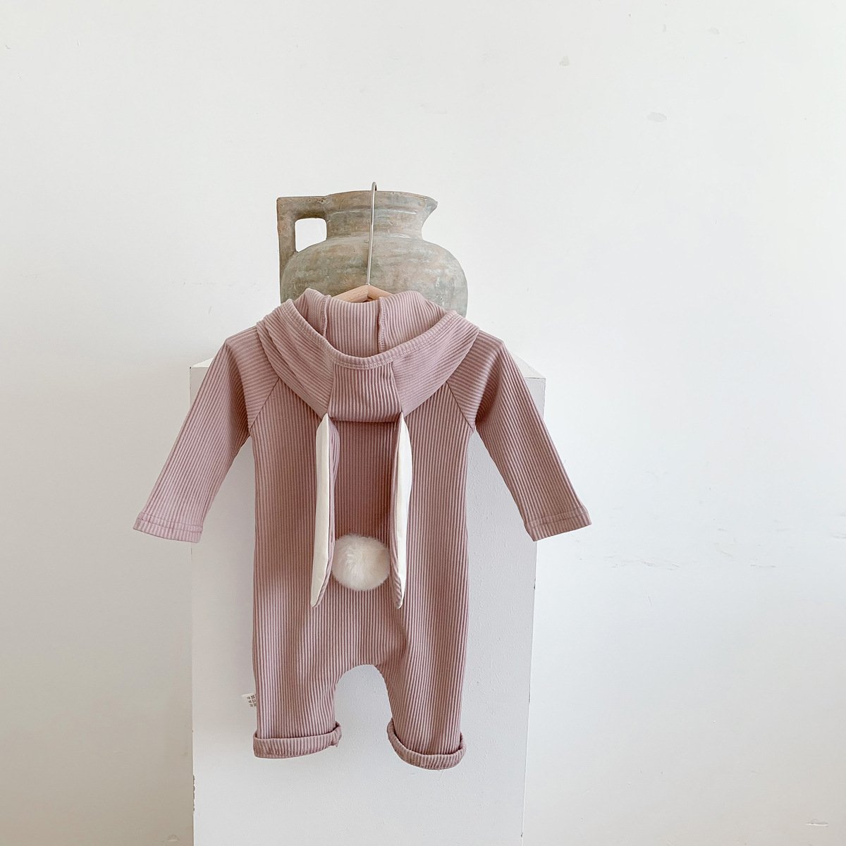 Baby Rabbit Hooded Out Jumpsuit.