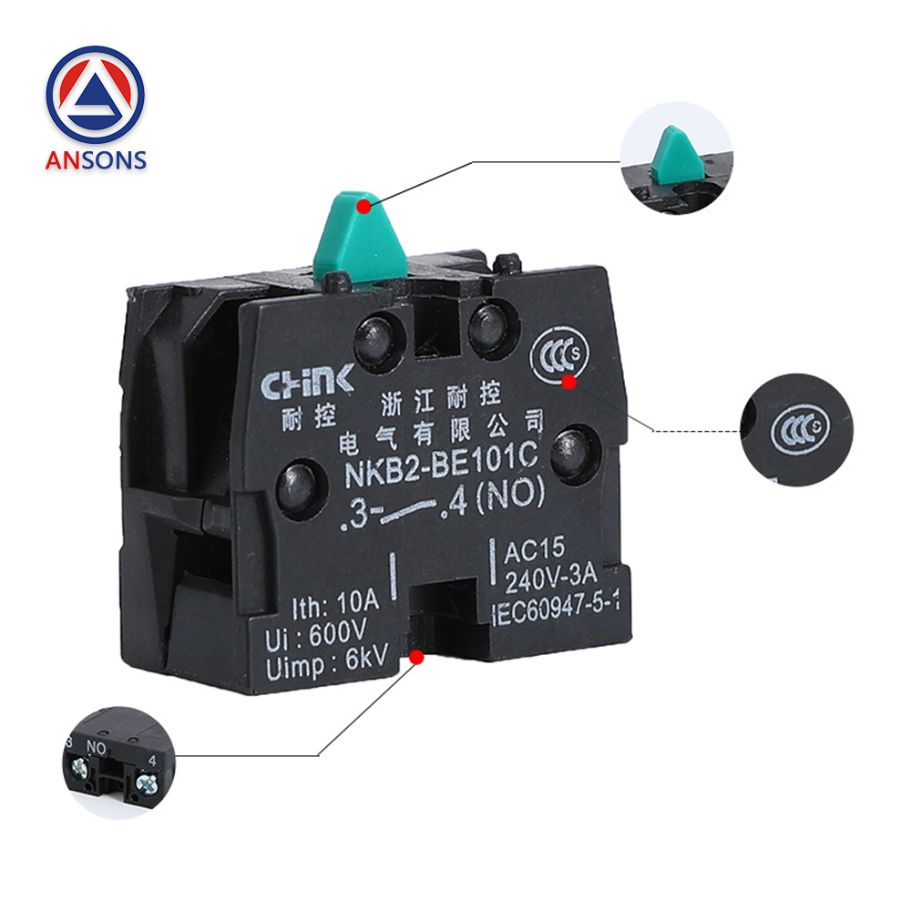 Elevator Button Switch Silver Point Contact ZB2-BE101C NKB2-BE101C NO 