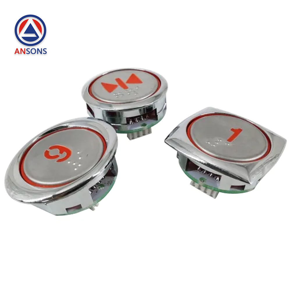 Hyundai Elevator Push Button A4J47442 A4N47443 KAS340 KA304T KA304 Ansons Lift Spare Parts