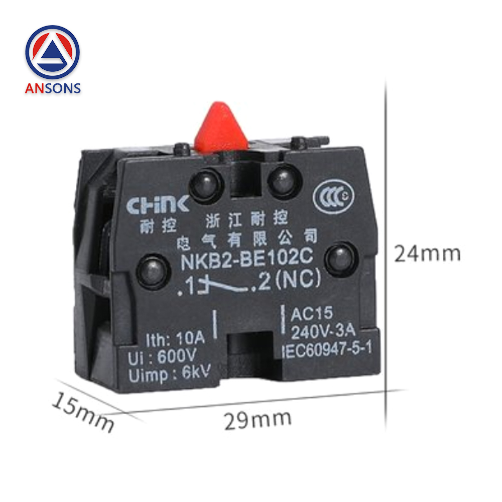 Elevator Button Switch Silver Point Contact ZB2-BE101C NKB2-BE101C NO 