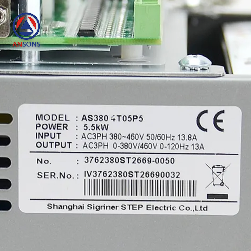 STEP Elevator Drive Inverter Integrated Machine AS380 4T05P5 5.5kw 4T0015 15kw 4T0030 30kw 4T11P7XO Ansons Lift Spare Parts