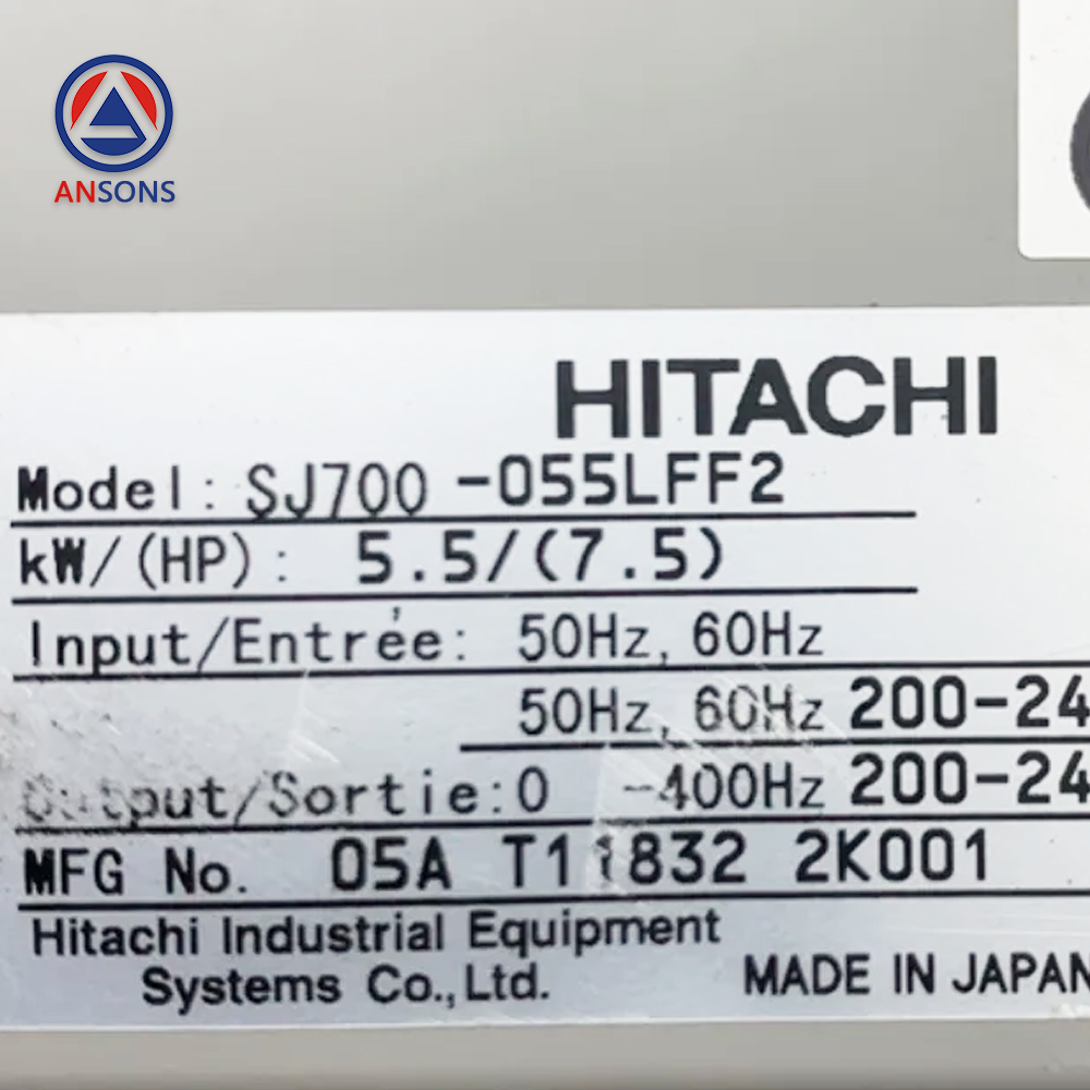 HITACHI Elevator Drive Inverter SJ700 5.5KW 220V SJ700-055LFF2 Ansons Lift Spare Parts