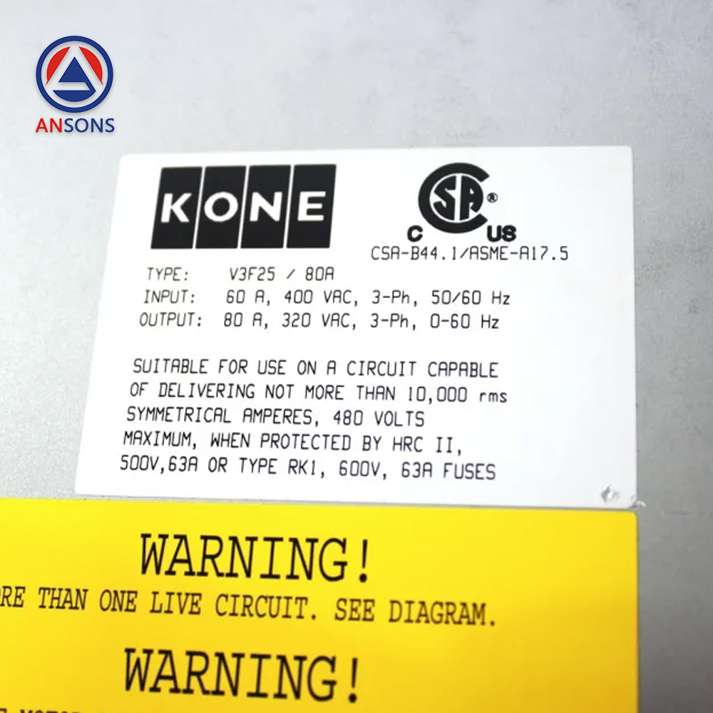 KONE Elevator Drive Inverter V3F25S Ansons Lift Spare Parts