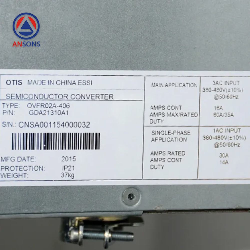 OTIS Elevator Drive Inverter OVFR02A-406 Ansons Lift Spare Parts