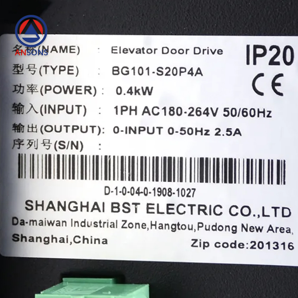 THYSSENKRUPP Thyssen Elevator Door Controller Door Drive Inverter K200 BG101-S20P2S BG101-S20P4A Ansons Lift Spare Parts