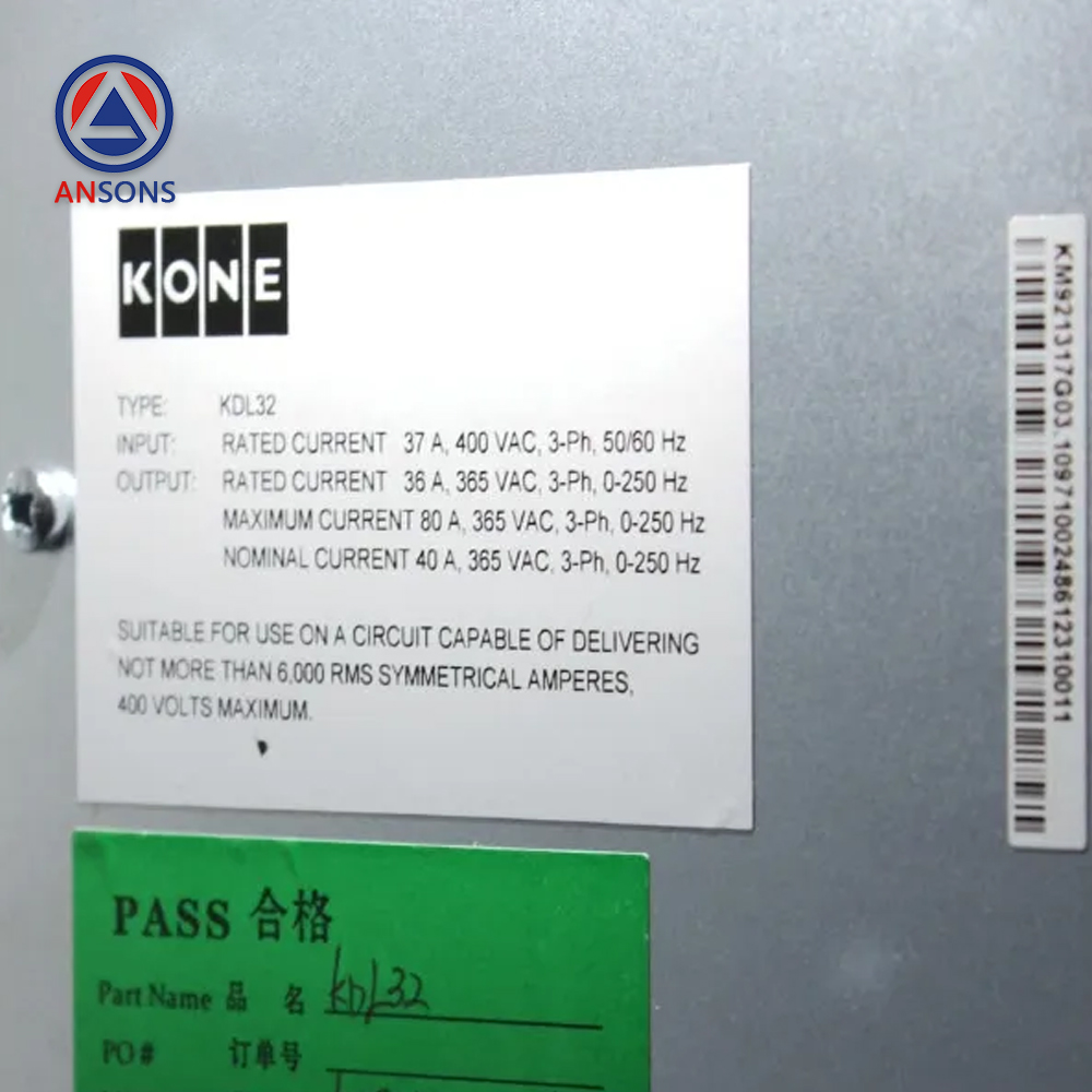 KONE Elevator Drive Inverter KDL32 KM921317G03 Ansons Lift Spare Parts