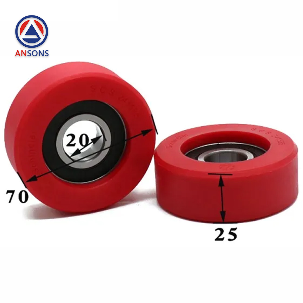 Ansons For Thyssen CANNY OTIS Escalator Step Roller 70*25*6204 75*25*6204 76*25*6204 80*25*6204 MM Ansons Escalator Spare Parts