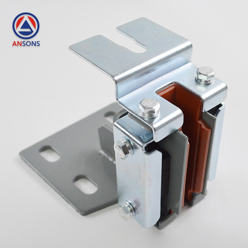 Hitachi Elevator Car Main Rail Sliding Guide Shoe 4-Hole Base For 10mm