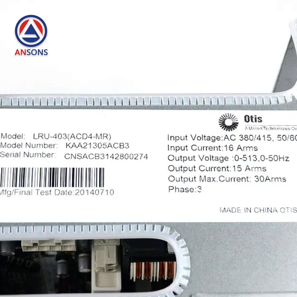 OTIS Elevator Drive Inverter LRU-403(ACD4-MR) KAA21305ACB3 Ansons Lift Spare Parts