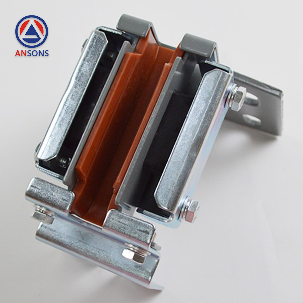 Hitachi Elevator Car Main Rail Sliding Guide Shoe 4-Hole Base For 10mm