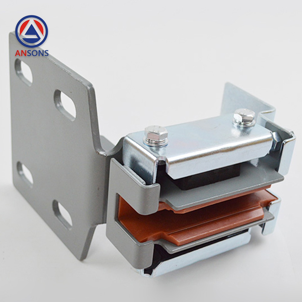 Hitachi Elevator Car Main Rail Sliding Guide Shoe 4-Hole Base For 10mm