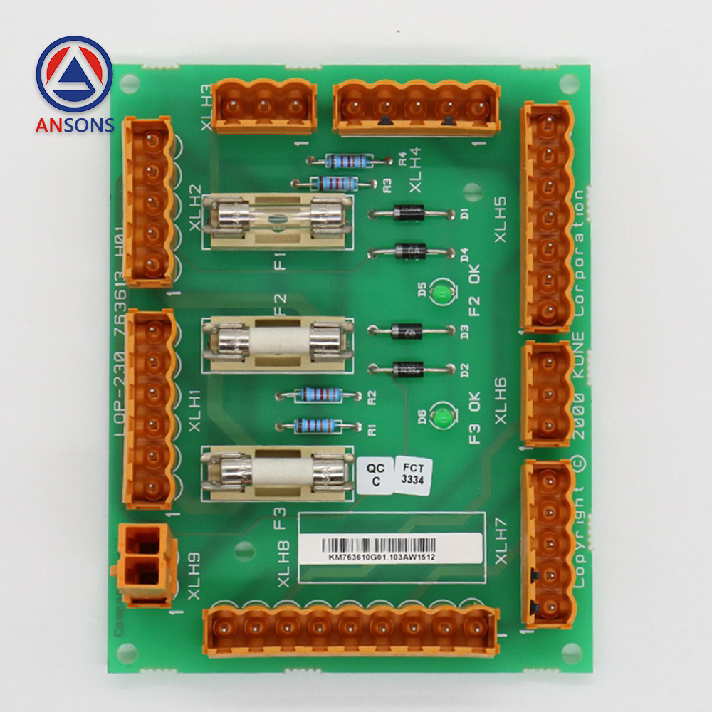 KONE Elevator Machine Roomless Safety Circuit PCB Board KM763610G01 KM