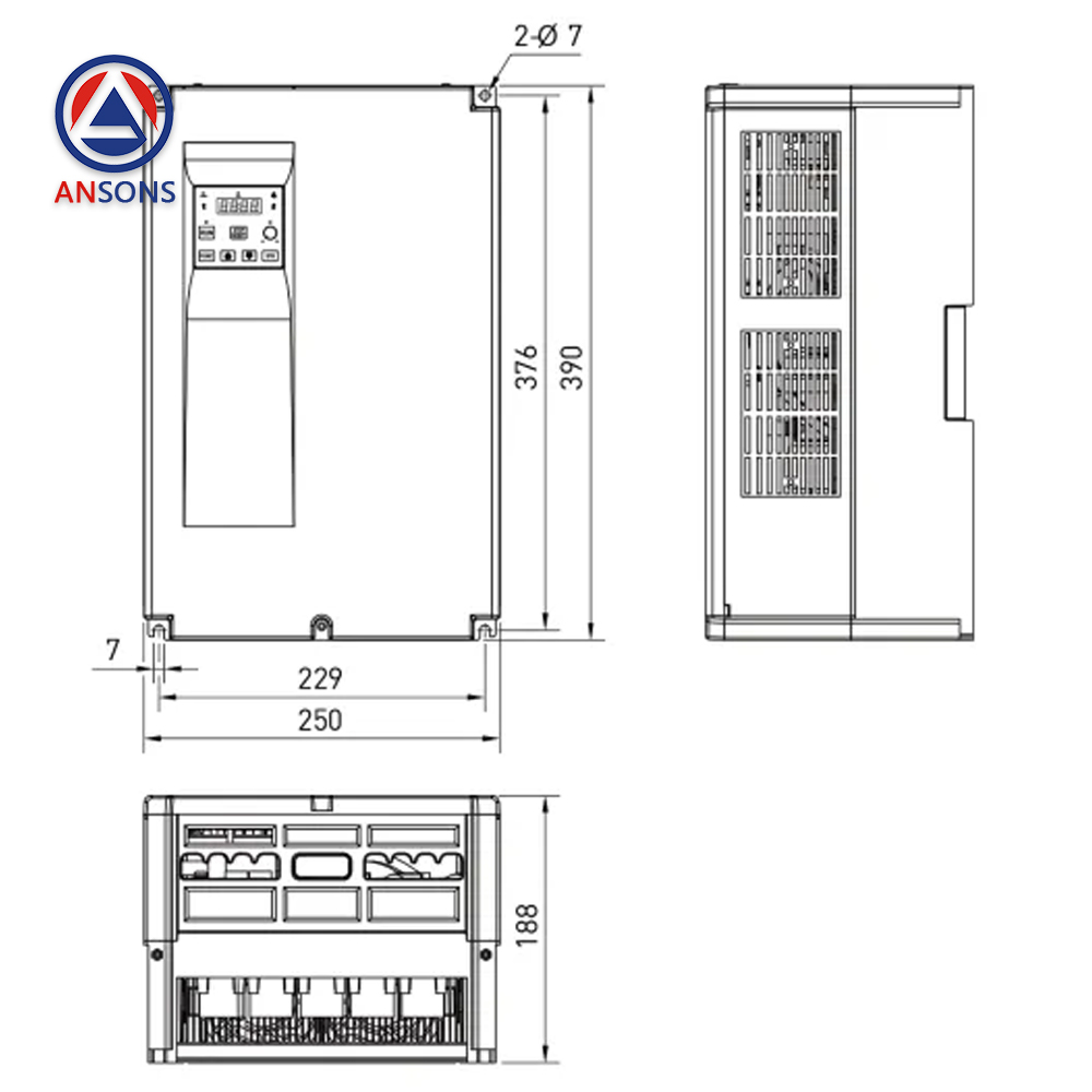 HYUNDAI Elevator Drive Inverter N700E-150HF Ansons Lift Spare Parts