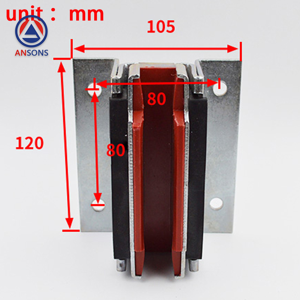 KONE Elevator Car Main Rail Guide Shoe Sliding Guide Shoes 9mm 10mm 16