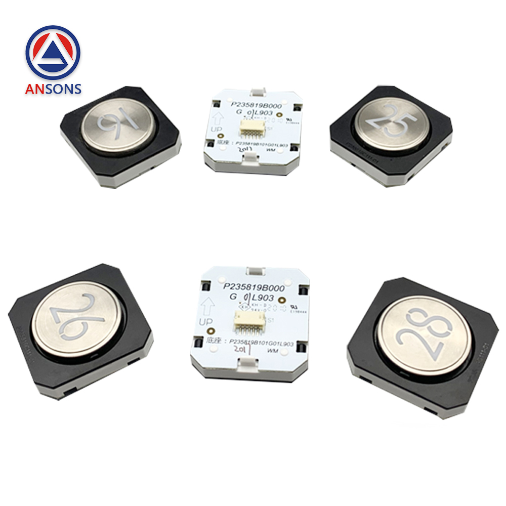 Mitsubishi Elevator Car Push Button P235819B000G01L903 P235819B000G02L903 P235819B000G03L903 Lift Spare Parts