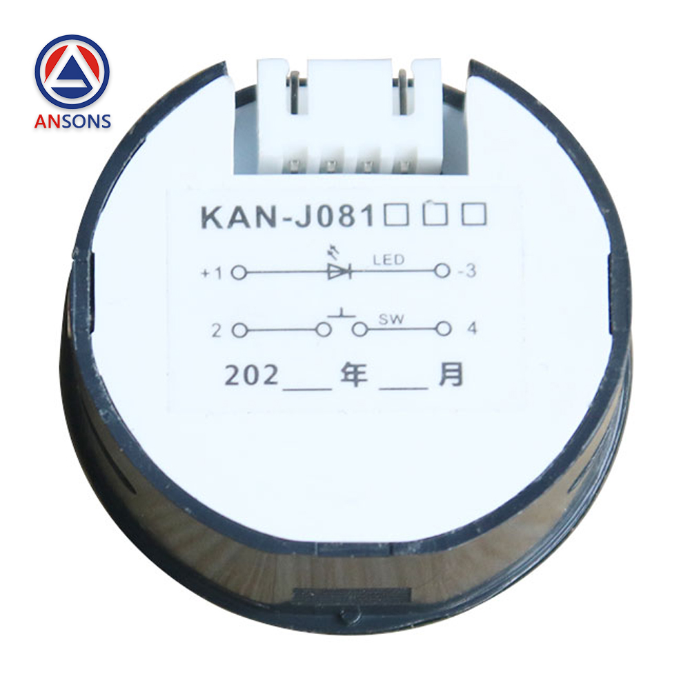 Hitachi Elevator LOP HOP Round Stainless Steel Push Button KAN-J081 13822394 38mm With Metal Buckle