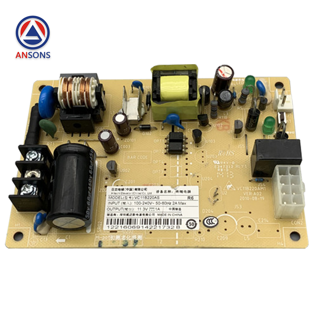 Hitachi Elevator Intercom Terminal Car Roof Power PCB Board VC11B220AS-R6 VC11B220AM1