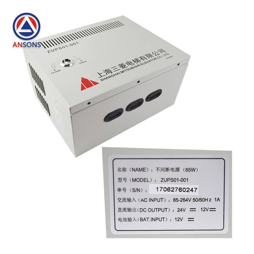 Mitsubishi Elevator Uninterruptible Power Supply ZUPS01-001  Power PCB Board WS65-2AAC-UPS Lift Spare Parts