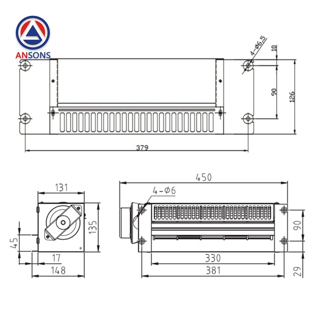 KONE Elevator Car Cross Flow Fan FB-2B FB-9B FB-9B-2 FB-9B-3 FB-9B-300 FB-1042B FB-1042B-J FB-1035B