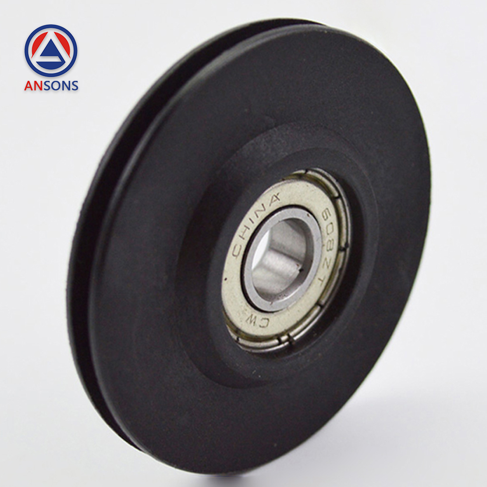 KONE Elevator Self Closing Rope Sheave Heavy Hammer Door Hanger Wheel Roller Wire Rope Pulley 48*5*608 48*5*608ZT 608ZT MM
