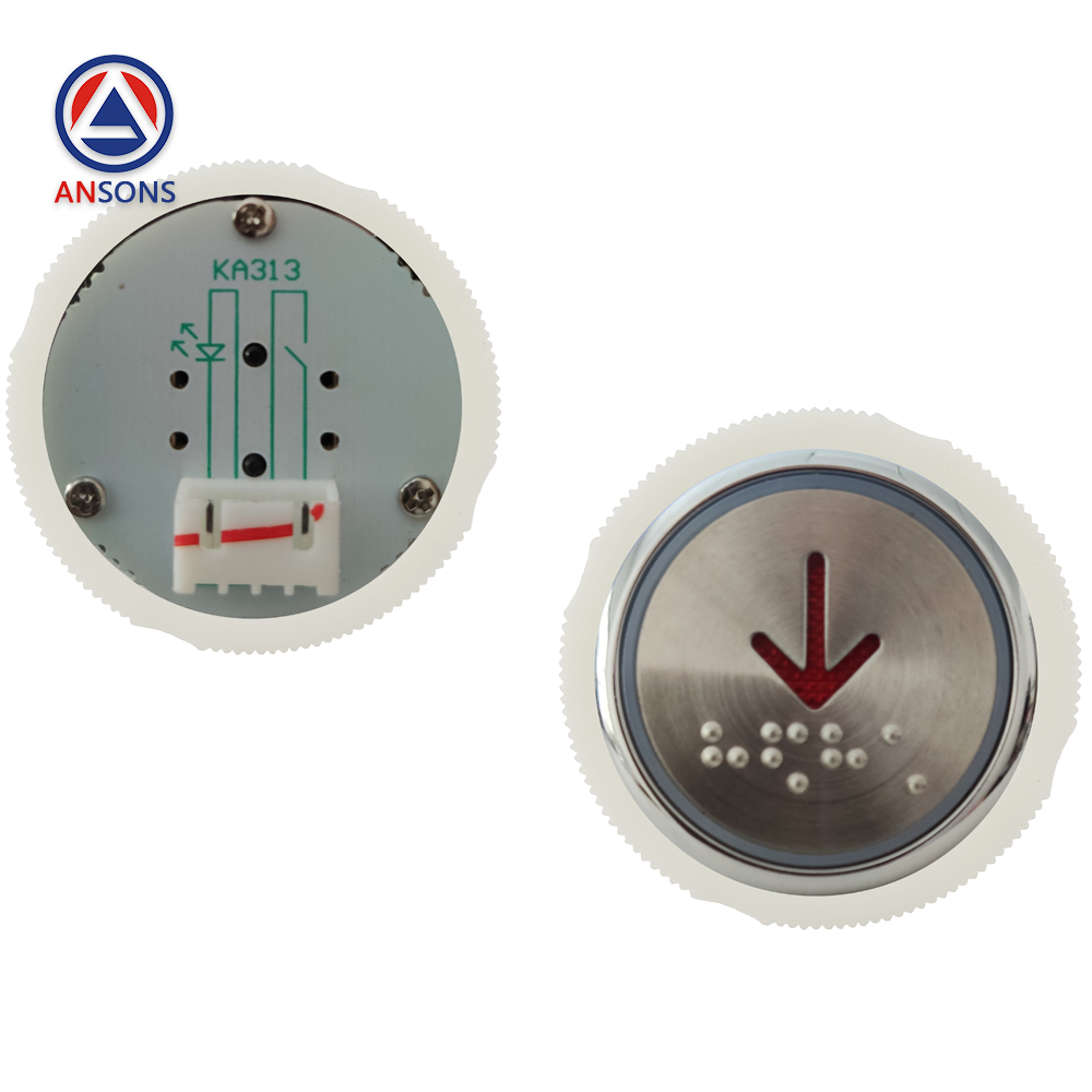 Hitachi Elevator Braille Push Button KA313/A04 37MM TA350 KA313-02