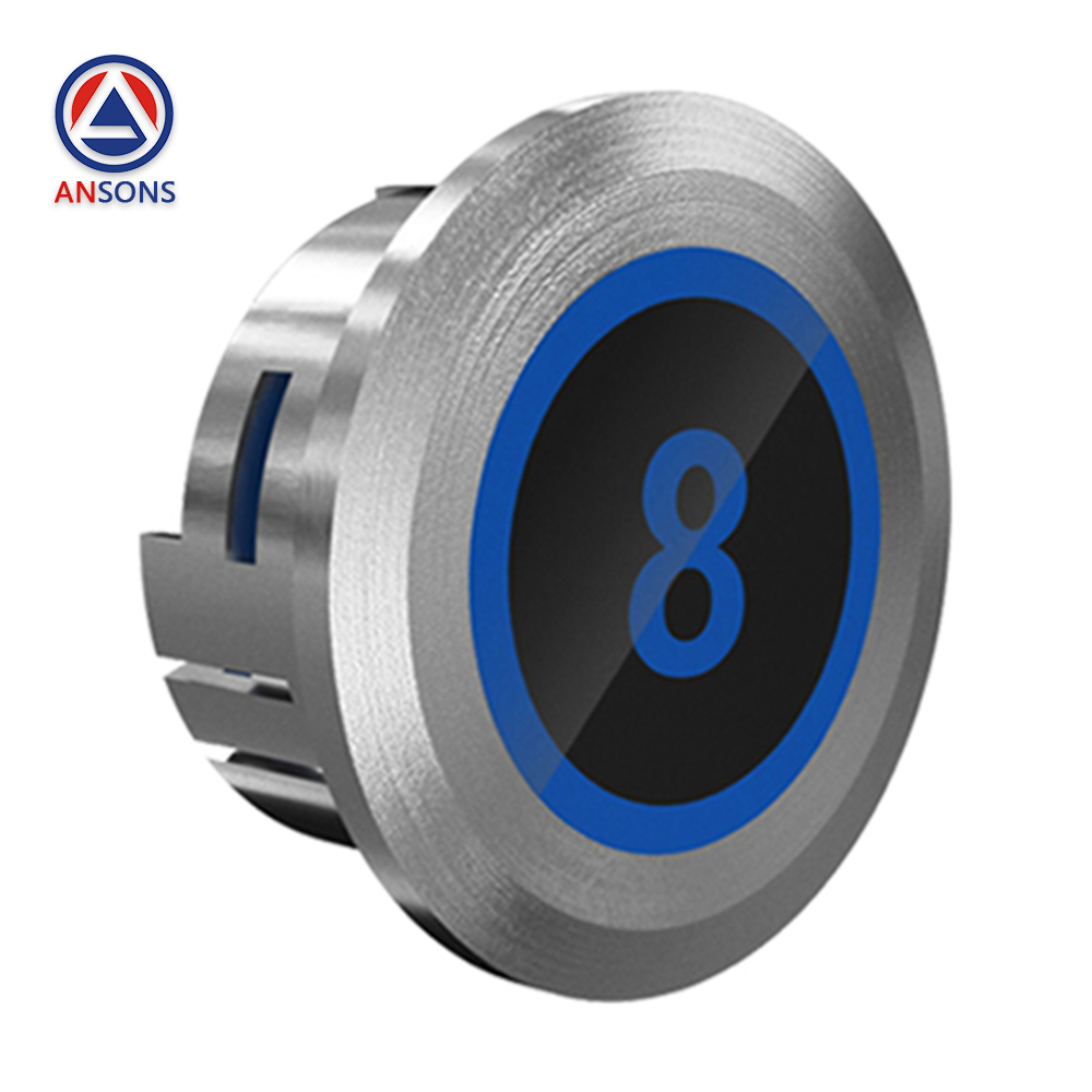 Hitachi Elevator Touchless Push Button Square / Circular Button Installation Size 31.5mm To 38.5mm Inductive Length 200mm