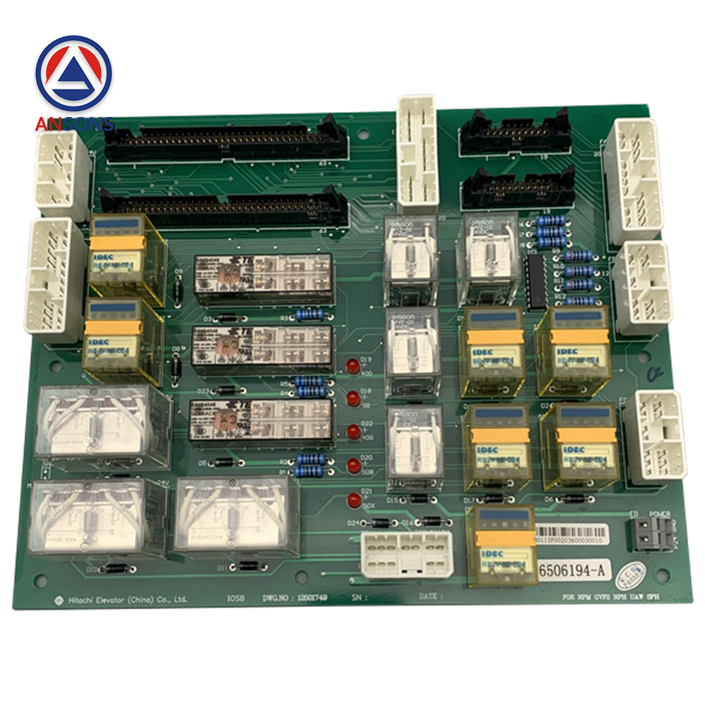 Hitachi Elevator GVF NPH Micro Leveling Relay PCB Board IOSB DWG 12501749
