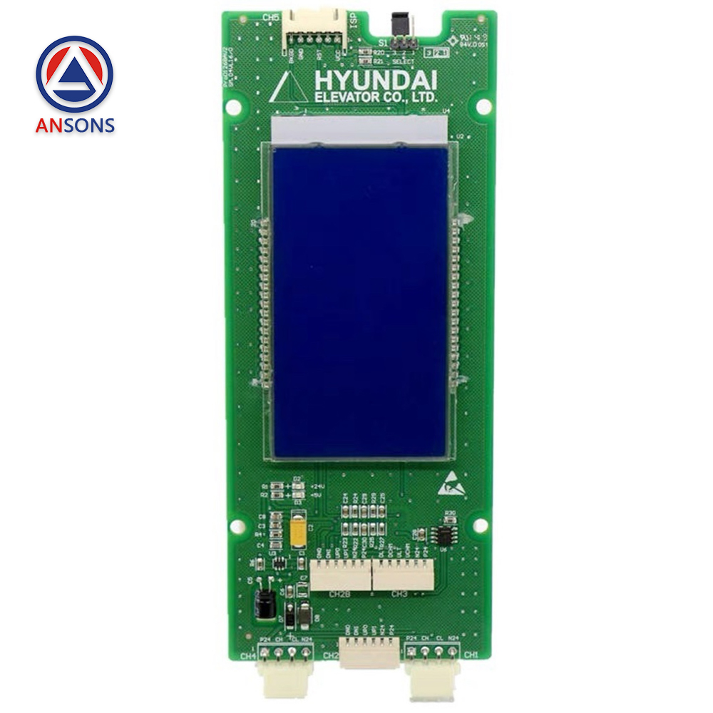 HYUNDAI Elevator LOP HOP LCD PCB Liquid Crystal Display Board HIPD-CAN-LCD YA3N434