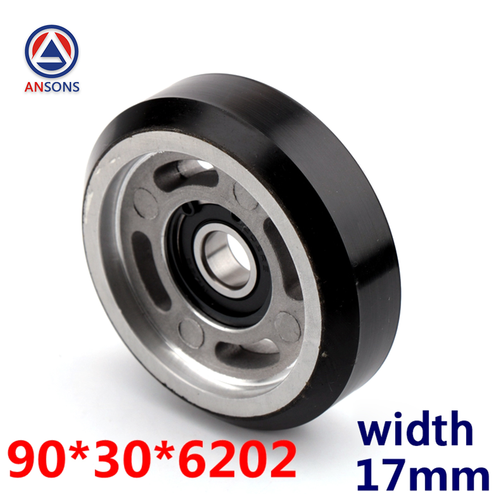 Toshiba High Speed Elevator Counterweight Roller Guide Shoe Roller 70*25*6202  9mm 15mm 90*30*6202 7mm 17mm Lift Spare Parts