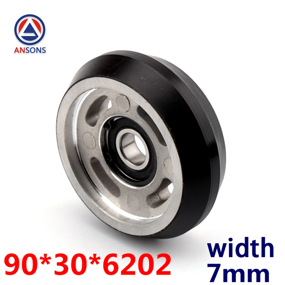 Toshiba High Speed Elevator Counterweight Roller Guide Shoe Roller 70*25*6202  9mm 15mm 90*30*6202 7mm 17mm Lift Spare Parts