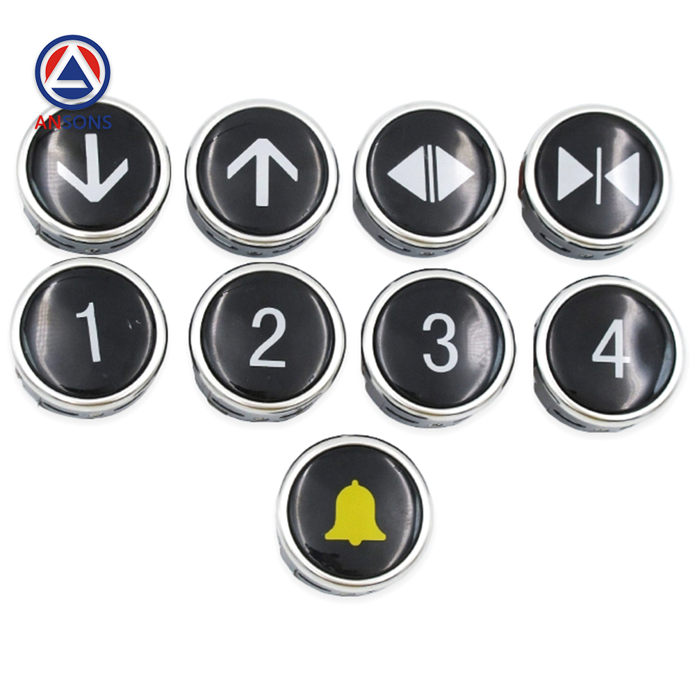 Hitachi Elevator MCA LOP HOP Circular Push Button White Light FL-PW Diameter 38mm
