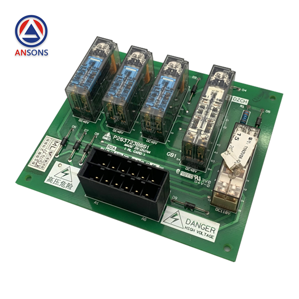 Mitsubishi Elevator Leveling Relay PCB Board P203723B001G01 Lift Spare Parts