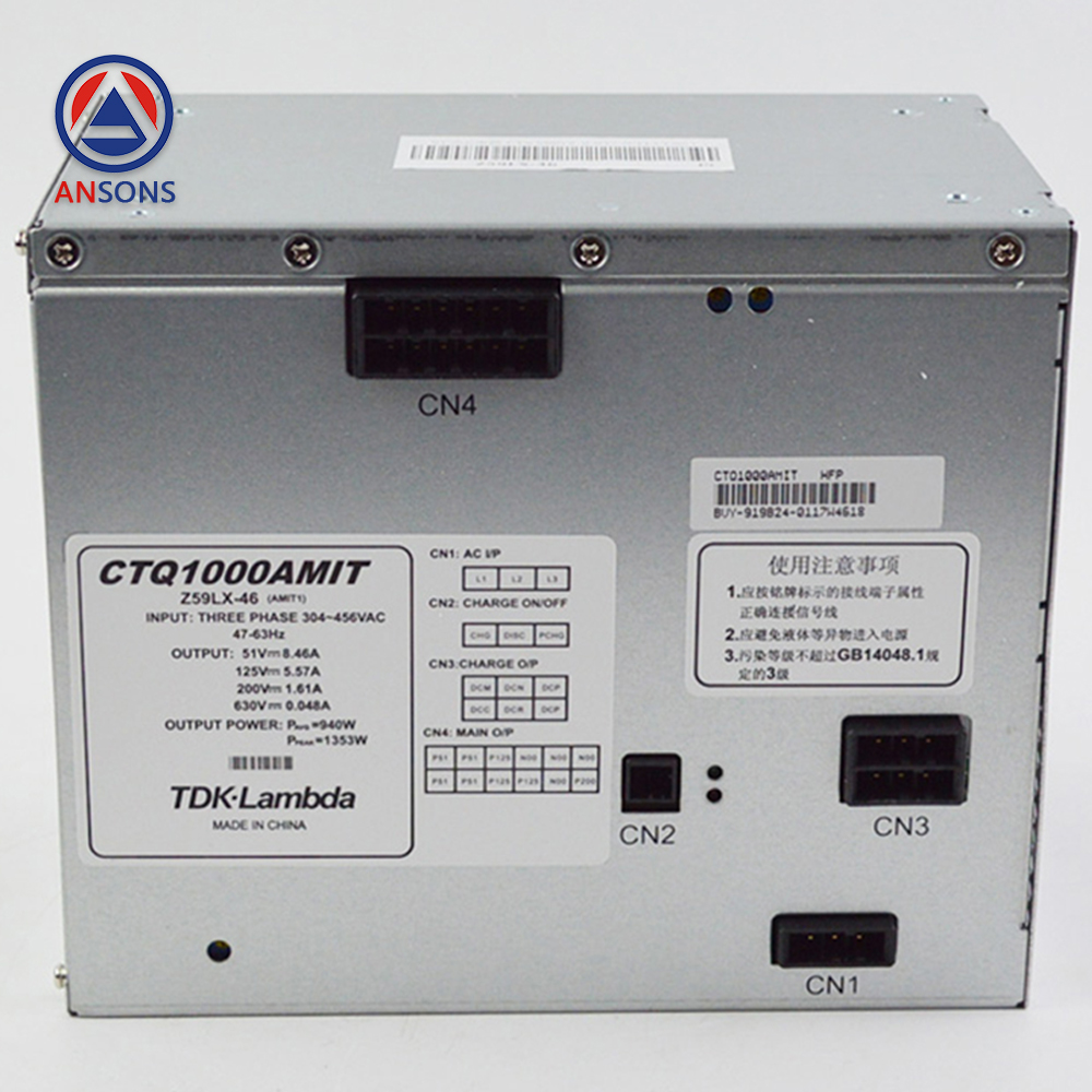 Mitsubishi Elevator Power Supply Z59LX-42 Z59LX-46 CTQ1000AMIT CTQ1000BMIT P203031C180G01 P203031C180G02 Lift Spare Parts