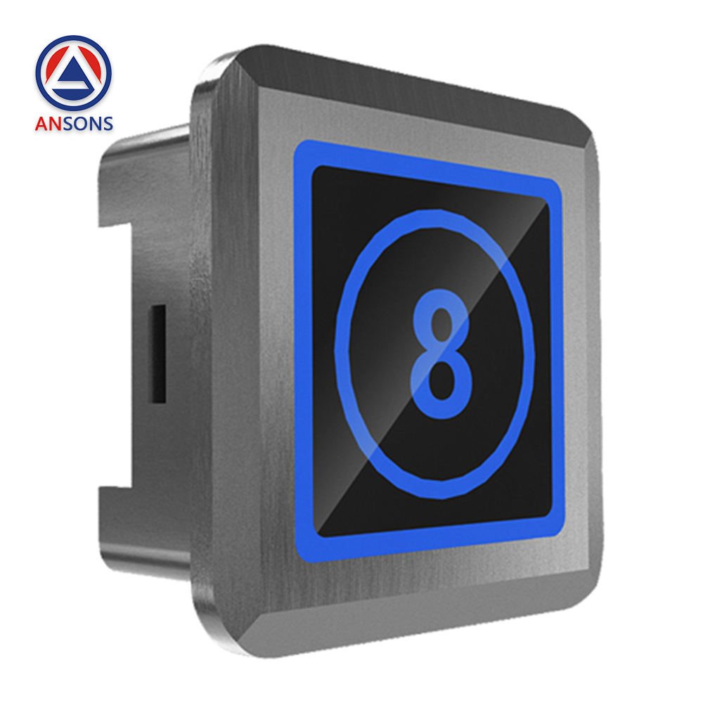 Hitachi Elevator Touchless Push Button Square / Circular Button Installation Size 31.5mm To 38.5mm Inductive Length 200mm