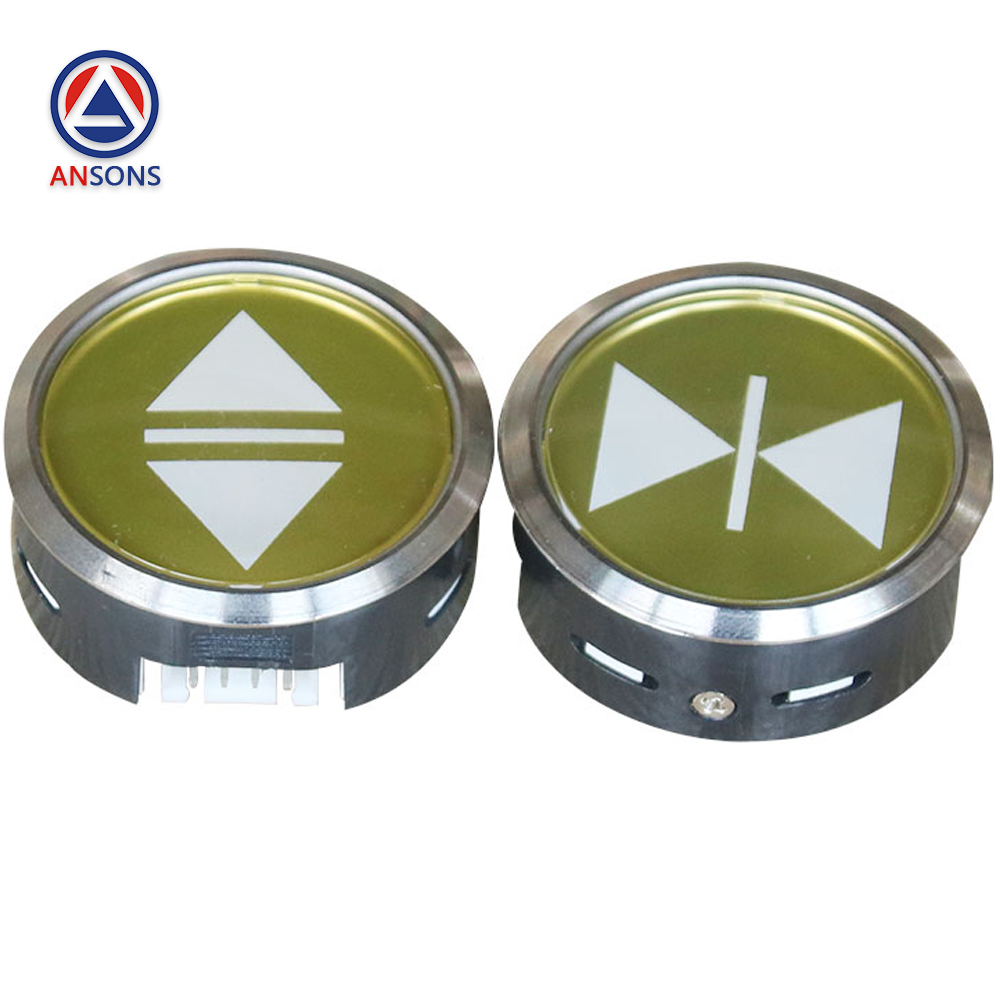Hitachi Elevator LOP HOP Round Stainless Steel Push Button KAN-J081 13822394 38mm With Metal Buckle