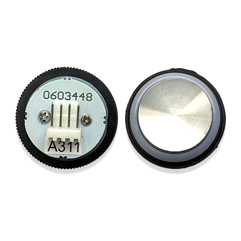 OTIS Elevator Push Button A311 Round Unpolished Stainless Steel Red Wh