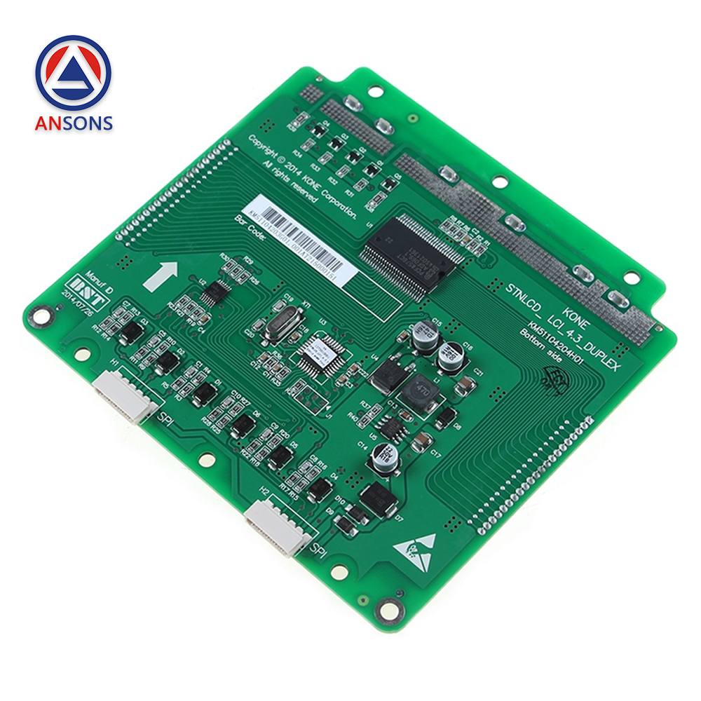 KONE Elevator 4.3-Inch Parallel LCD LOP HOP Blue / Black Screen Liquid Crystal Display PCB Board KM51104203G01 KM51104203G11 KM51104204H01