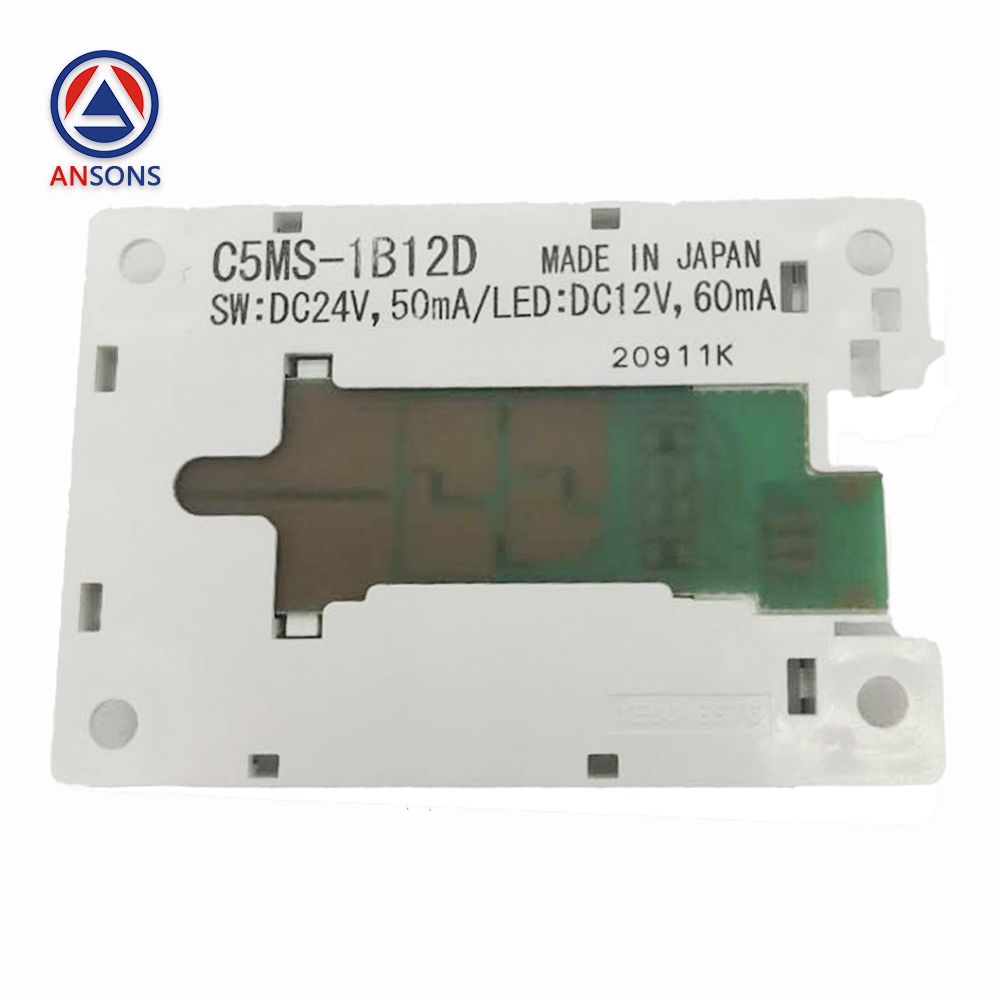 Mitsubishi Elevator Button C5MS-1PW12D C5MS-1W12D C5MS-1B12D Lift Spare Parts