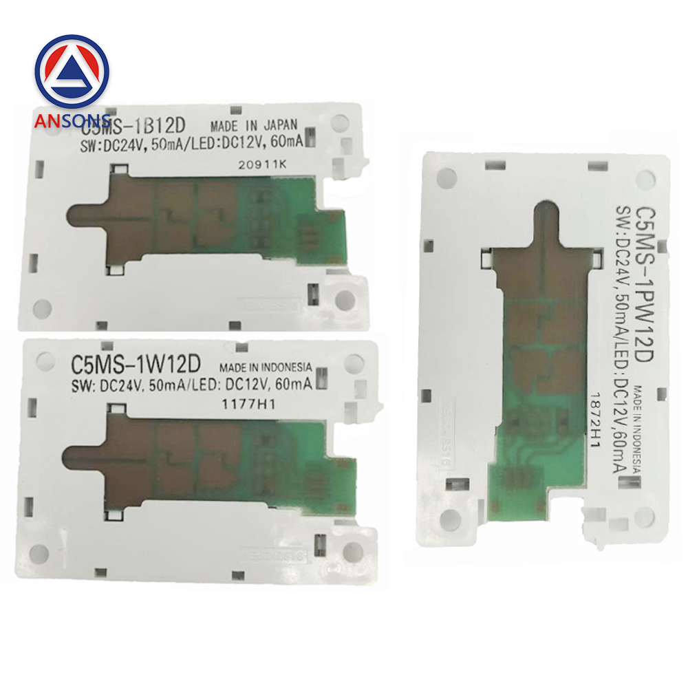 Mitsubishi Elevator Button C5MS-1PW12D C5MS-1W12D C5MS-1B12D Lift Spare Parts