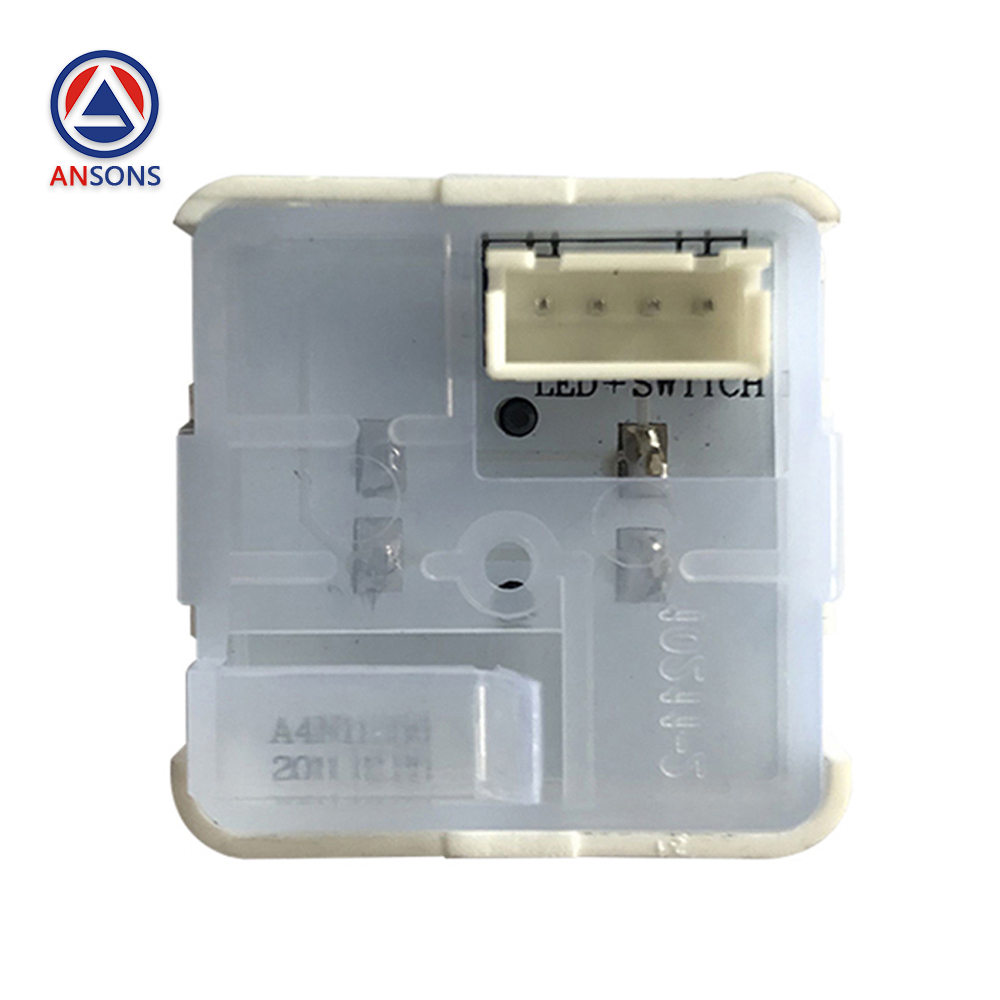 Elevator Square Push Button With Braille Red / Blue Light MT42 MTD270 A4N11286 Lift Spare Parts