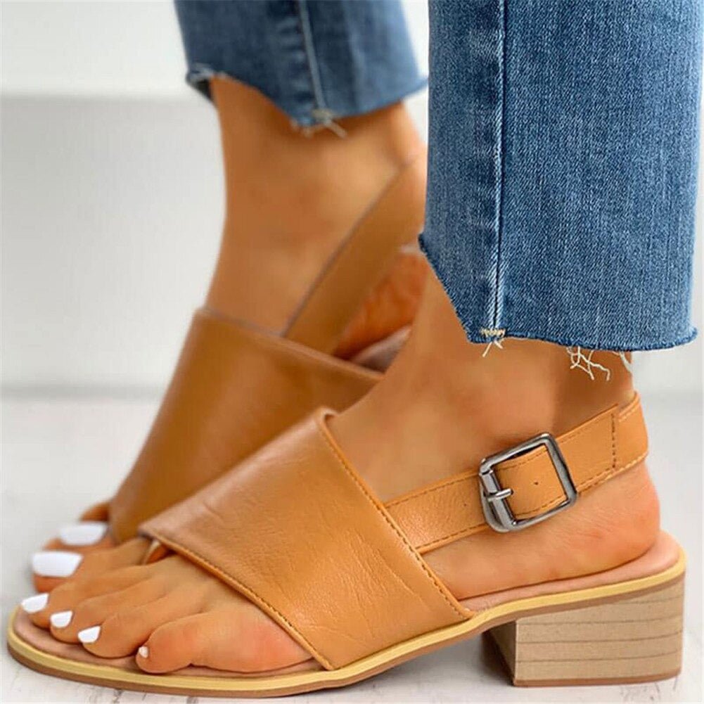 Women's Fashion Square Heel Sandals