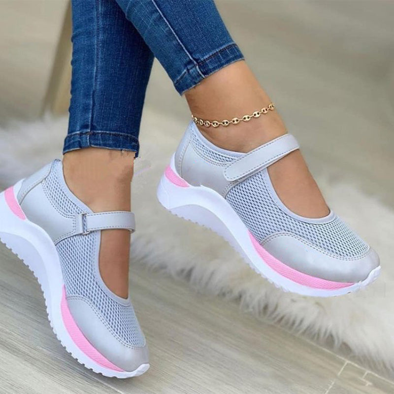 Women's Comfort Mesh Panel Arch Support Sneakers