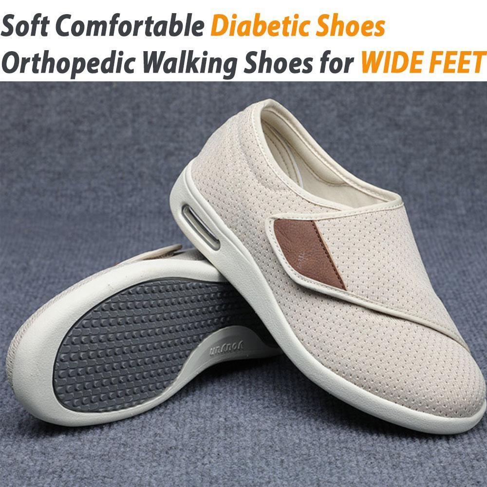 Owlkay Wide Adjusting Soft Comfortable Diabetic Shoes, Walking Shoes [Limited Stock]