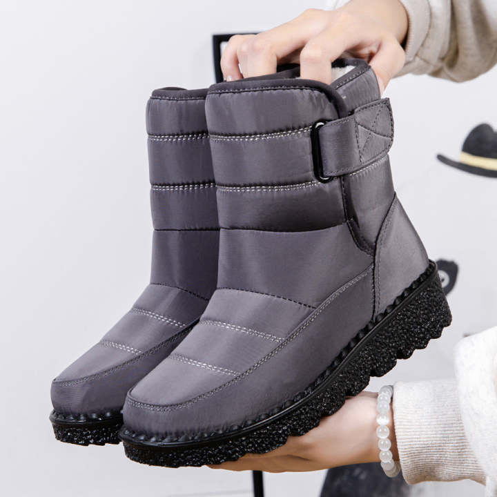 Ladies Velcro Waterproof Snow Boots