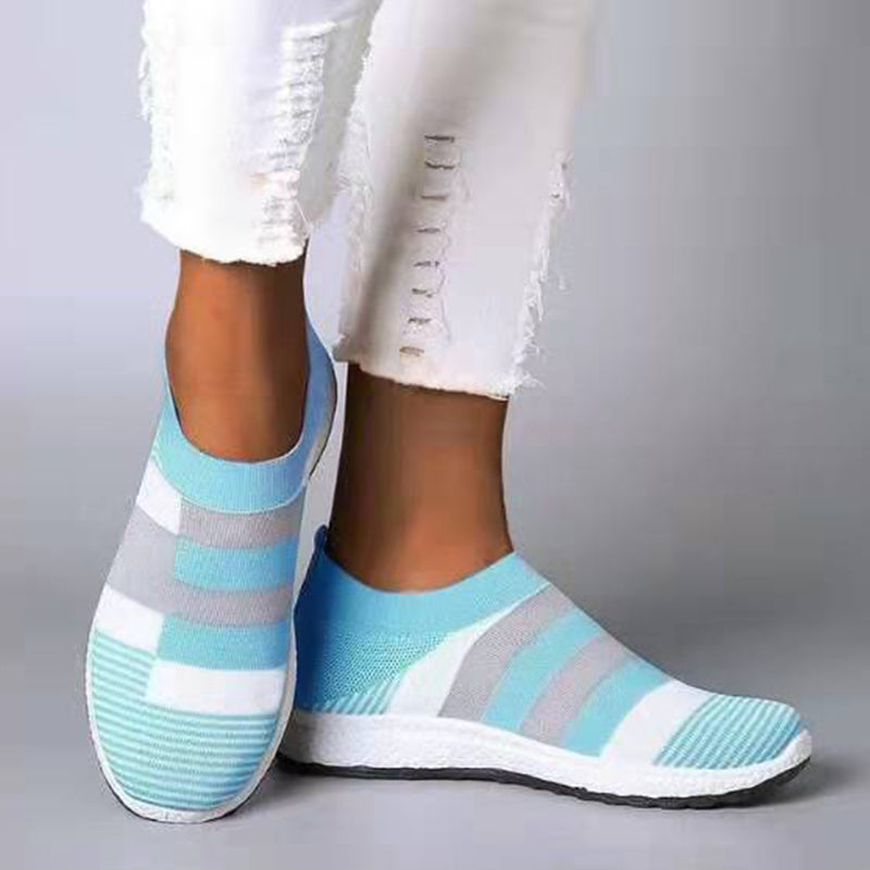 Women's Breathable Platform Flats Bunion Corrector Slip On Shoes