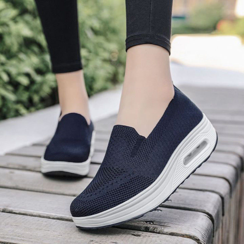 Women Laceless Breathable Shoes Comfortable Design Slip on