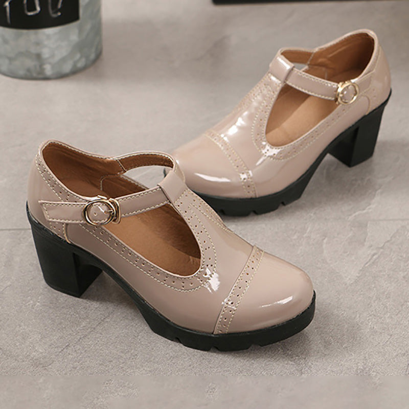 Women's Comfortable Casual Walking Heel Shoes for Seniors