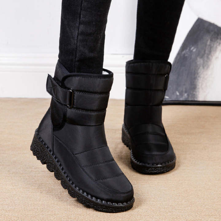 Ladies Velcro Waterproof Snow Boots